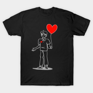 Boy with balloon 2 T-Shirt